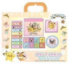 Eevee Friends Stamp Memo Set Pokemon Pocket M...