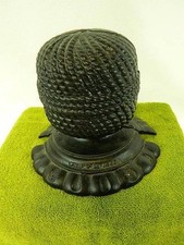 Antique Victorian Cast Iron " String or Ball of Twine" Yarn Dispenser Holder