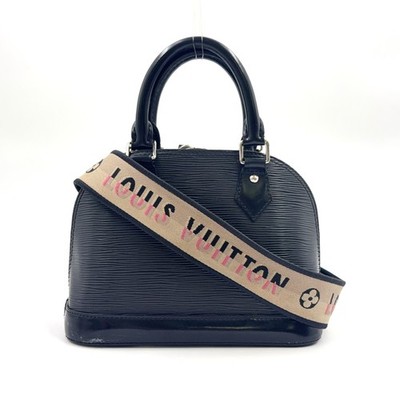 LOUIS VUITTON Alma BB Unknown serial number Shoulder bag black Leather M59217