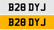 B28 DYJ BRODIE BRODY BROHDY BRIDE BRD BRAD BRADLEY OLD B REG PREFIX NUMBER PLATE