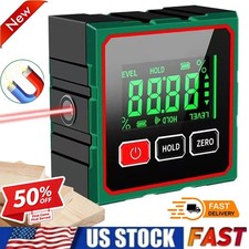 Digital Angle Finder with Electronic Laser - 4-side Strong Magnetic Angle Gauge 
