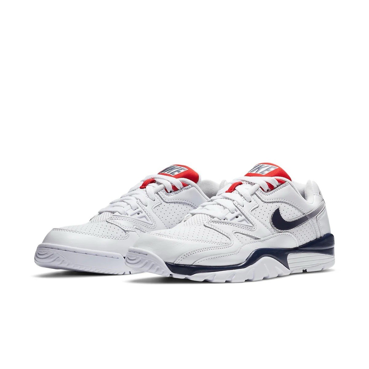 Men Nike Air Cross Trainer 3 Low Athletic Shoes White/Navy/Grey