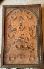 Vintage 1933 Clown-N-Up Tabletop Pinball Game Clown Up Northwestern Mailbox Co.