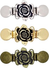 3 Pcs Dress Cincher  Waist Cinch Clip Retro Gold, Silver,bronze-coloured