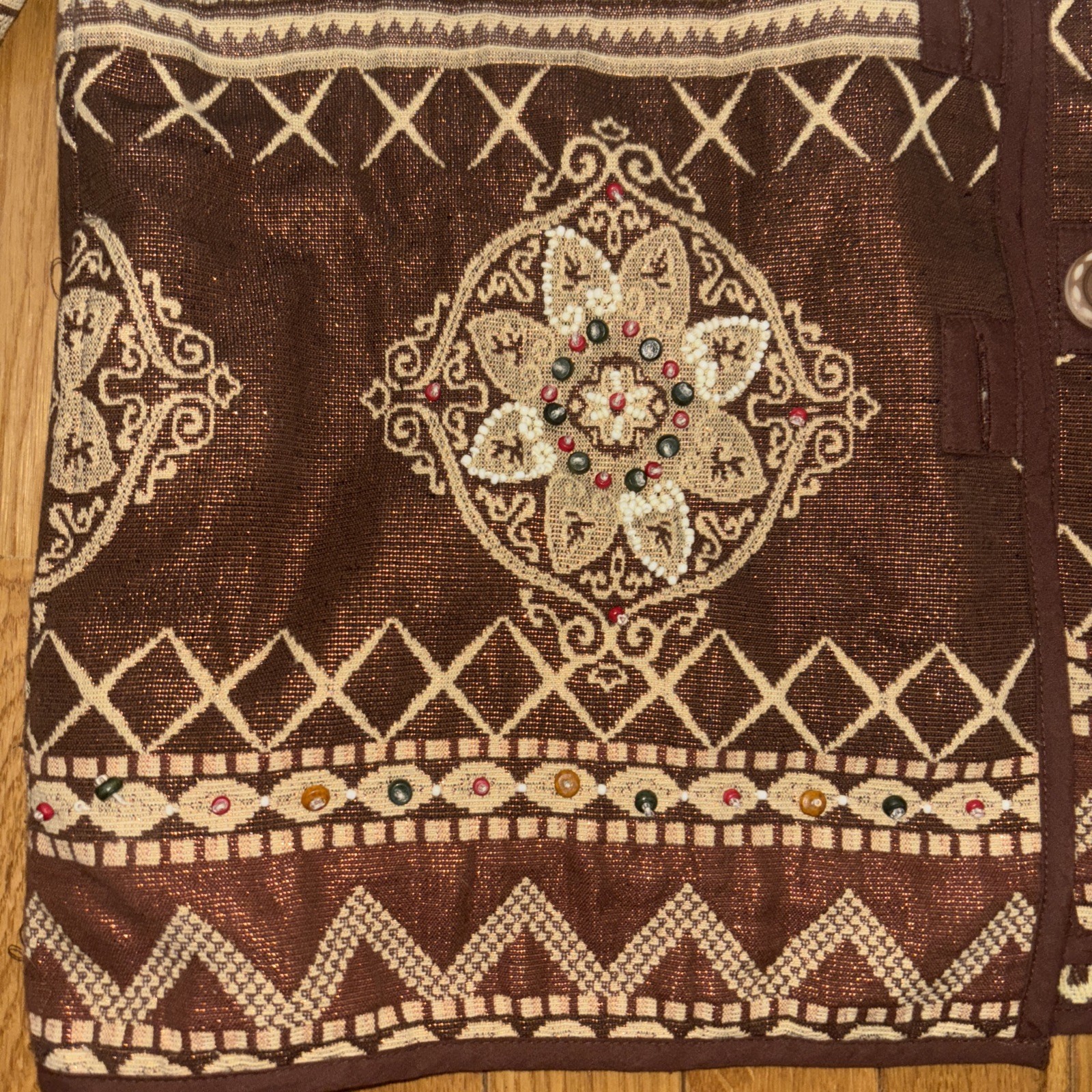 Flashback Jacket Medium Copper Brown Tapestry Bea… - image 3