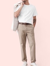 NWT Banana Republic Men  s Medium Signature Midweight Tee T-Shirt Organic Cotton