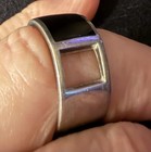 Vintage Black Onyx Artisan 925 Sterling Silver Modernist Made In Thailand — photo 4