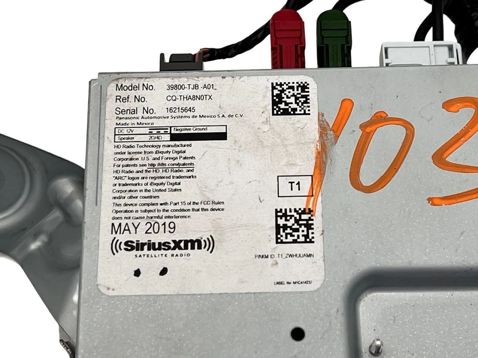 2019-2020 Acura RDX Satellite Radio Receiver Control Module - Image 2 of 4