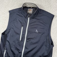 Fennec Evolved Full Zip Performance Golf Vest Large Navy Blue