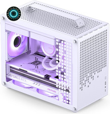 /JONSPLUS Z20 White Micro-Atx Mini Tower Pc Case With Detachable Carrying Handle