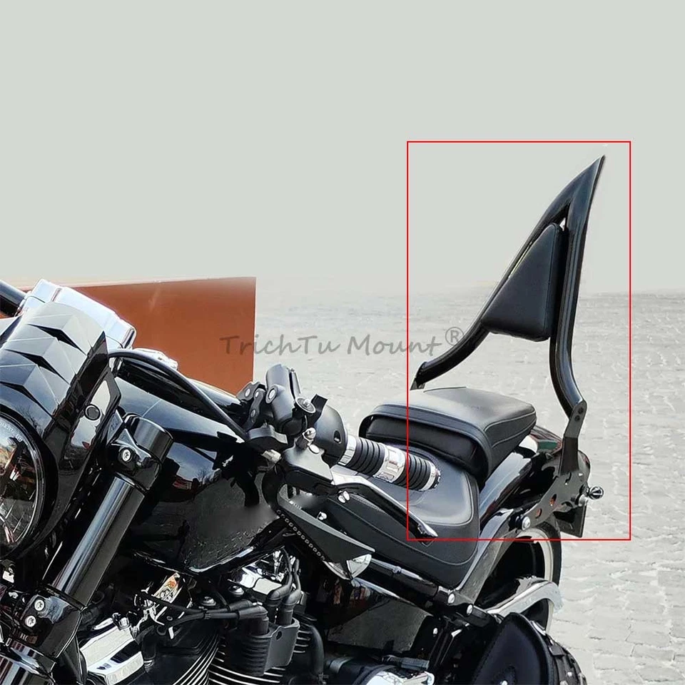 Backrest Sissy Bar Black Fit For Harley Softail Breakout FXSB FXBRS FXBR 107 US - Imagem 4 de 4