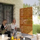 Decorative Privacy Fence Screen, Metal Outdoor Privacy Screen Climbing Plant...