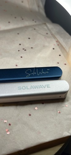 SolaWave LED Red & Blue Light Therapy Skincare Wand Device - Blue & Pink Bundle