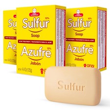Biosulfur Grisi Acne Treatment Soap: Deep 1 Count Pack of 3 , Cream