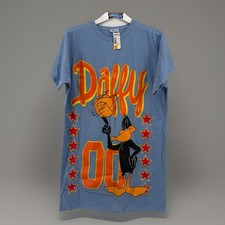 Vintage 1992 Daffy Duck Looney Tunes Nightshirt NWT Single Stitch OSFM Blue