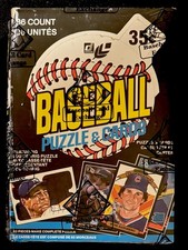 1985 Donruss Leaf Baseball Wax Box FASC BBCE Sealed 36ct, Puckett, Clemens RC