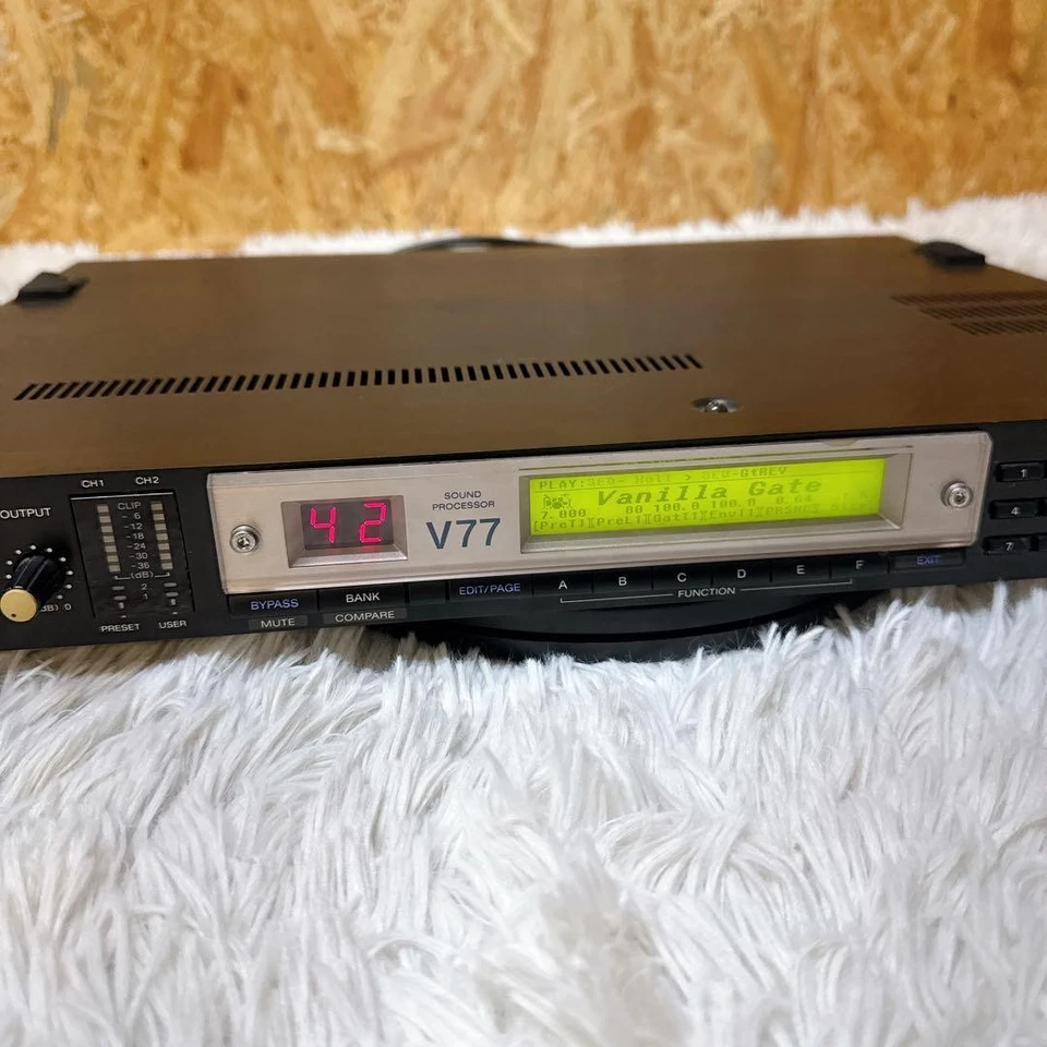 Procesador multiefectos SONY DPS-V77 con cable de alimentación probado Japón Foto 3 de 4