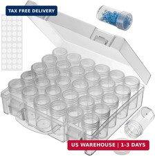 Bead Organizer, Bead Containers, 30 Grids Diamond Painting Storage Containers Cl