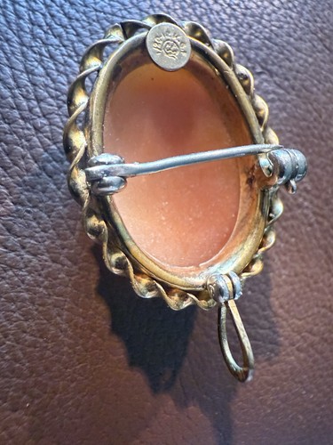 1/20 12K GF Cameo Antique Pendant Brooch/Pendant Victorian Style Gold Filled - Picture 6 of 6