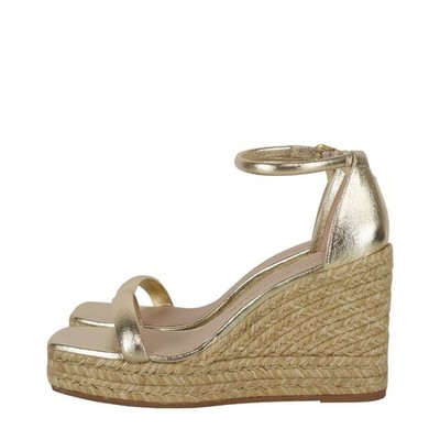 Stuart Weitzman Damen Schuhe Sandalen Gr. 41 Gold Sommer Sandaletten