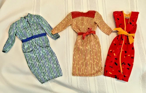 Vintage Barbie Fashion Collectible #1424 and 2 more dresses