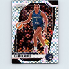 2024 Panini Prizm WNBA Diamond Miller #63 Checkerboard Prizm Minnesota Lynx
