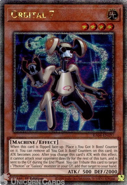 RA04-EN197 Orbital 7 : Quarter Century Secret Rare 1st Edition Mint YuGiOh Card