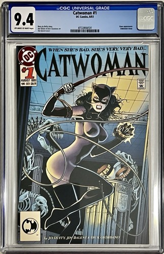 Catwoman #1 DC 1993 CGC 9.4 White Jim Balent Embossed Cover Jo Duffy Story