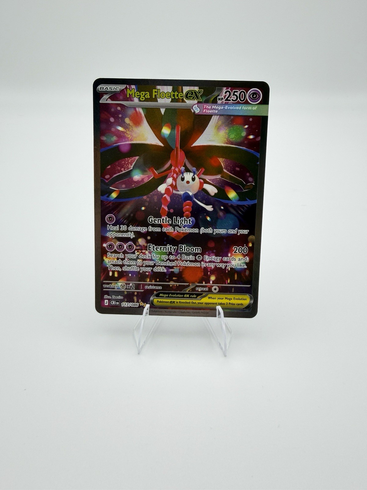 Mega Floette ex 117/086 Me04: Chaos Rising Holo SIR Near Mint Pokemon