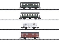 "Trix Spur Minitrix N 15002 Wagenset \"Gmp\" GüTerzug Mit PersonenbeföRderung Db"