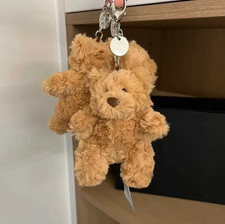 Jellycat Bartholomew Bear Plush Bag Charm Keychain Cute Gift Collectible NWT