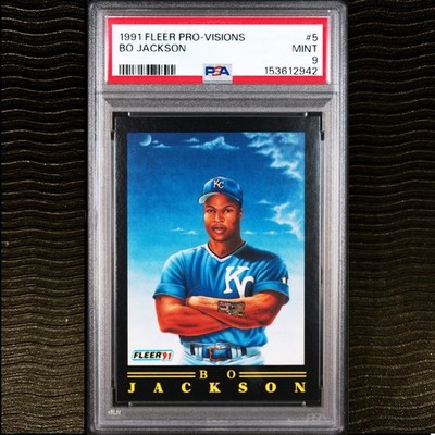 1991 Fleer Pro Visions #5 BO JACKSON PSA 9 Mint CENTERED Iconic Set