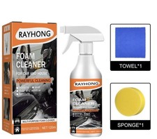 Multi-Purpose Foam Cleaner For Cars, Interior Steering Wheel Plastic Fabric Seat