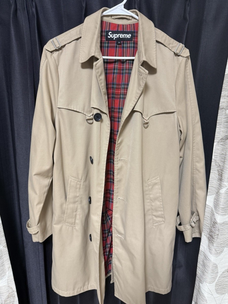 SS19 Supreme D-Ring Trench Coat Beige Size S Rare Water Resistant