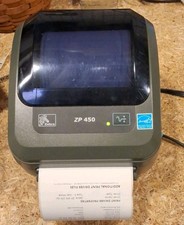 Zebra ZP450 Portable Direct Thermal Label Printer USB Tested