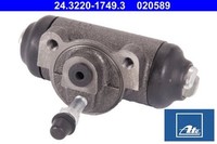 ATE 24.3220-1749.3 Radbremszylinder Zylinder Radbremse Hinterachse Hinten