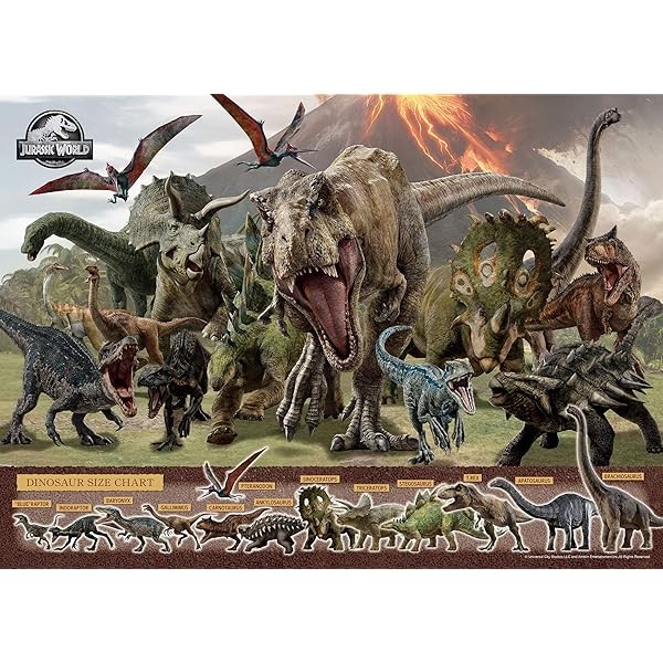 Epoch 500 Piece Jigsaw Puzzle Jurassic World Power of Dinosaurs (38x53cm)