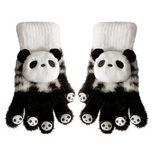 Full Finger Gloves Cute Panda Winter Warm Mitts Touchscreen Gloves for Girls
