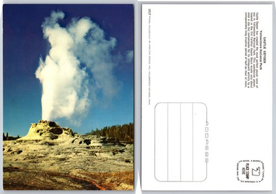 #ad #ad Continental Castle Geyser Yellowstone Postcard $4.83