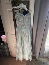 Light Blue Sparkly Prom Dress Size 3-4 Pear Culture