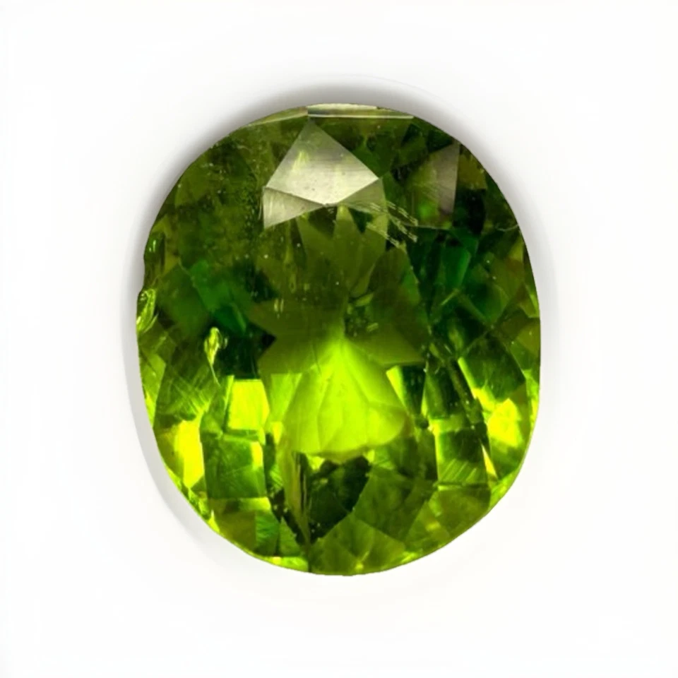Peridot 3,72kt. | Top Farbe mit offiziellen IGI-Zertifikat, Wertanlage, Schmuck  - Bild 3 von 4