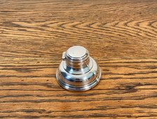 ANTIQUE SILVER PLATE CAPSTAN INK WELL