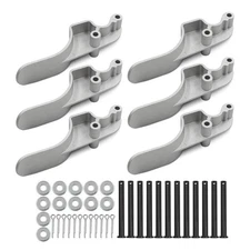 6pcs Aluminum Truck Tarp Stop Easy-Off Upright Kit with 12 Pins Replace# 1705...