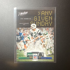 Panini Prestige 2021 Joe Namath Any Given Sunday #AGS-JN New York Jets NFL Card