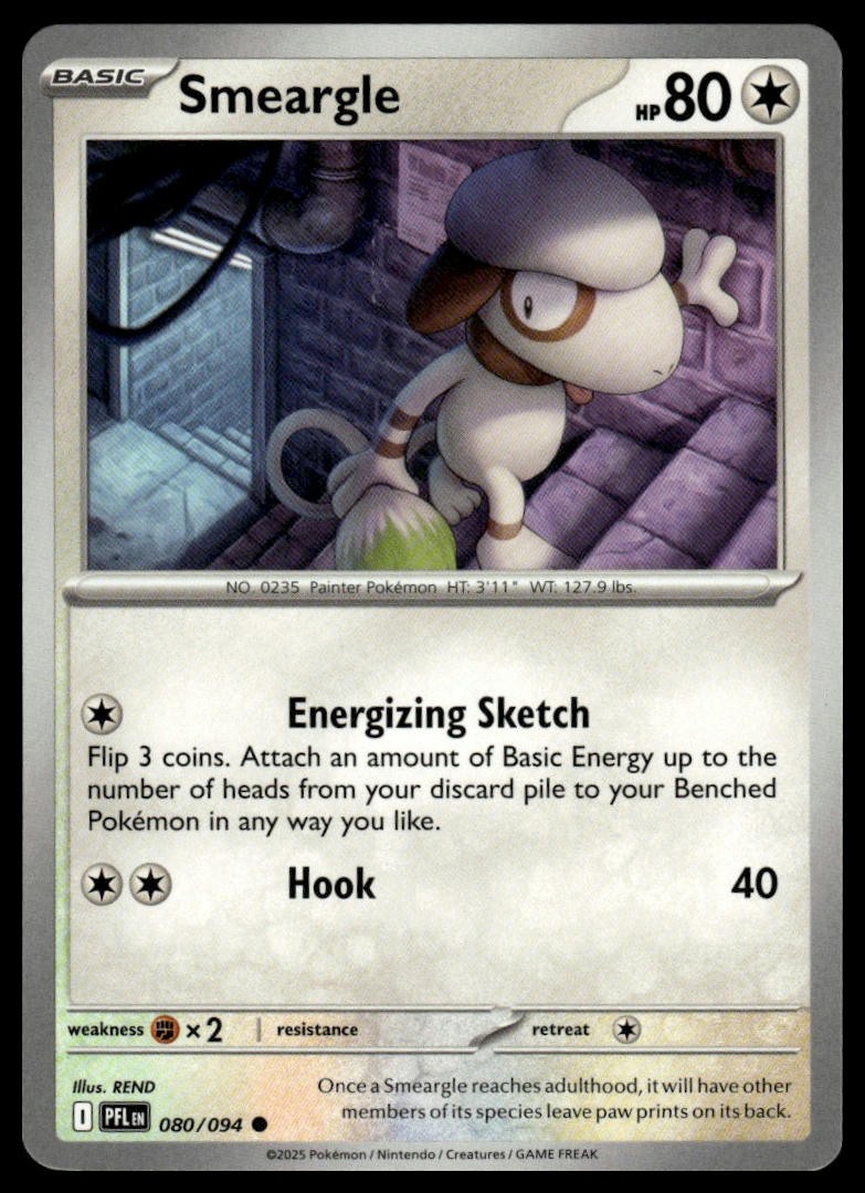 Smeargle ME02: Phantasmal Flames 080/094 Normal NM