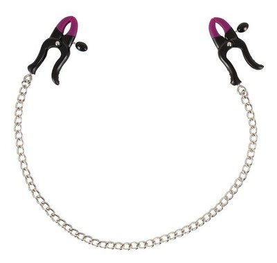 Silicone Nipple Clamps Nippelklemmen aus Silikon Fetisch Nippel Klammern Schwarz