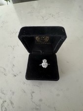 14K White Gold Engagement Ring