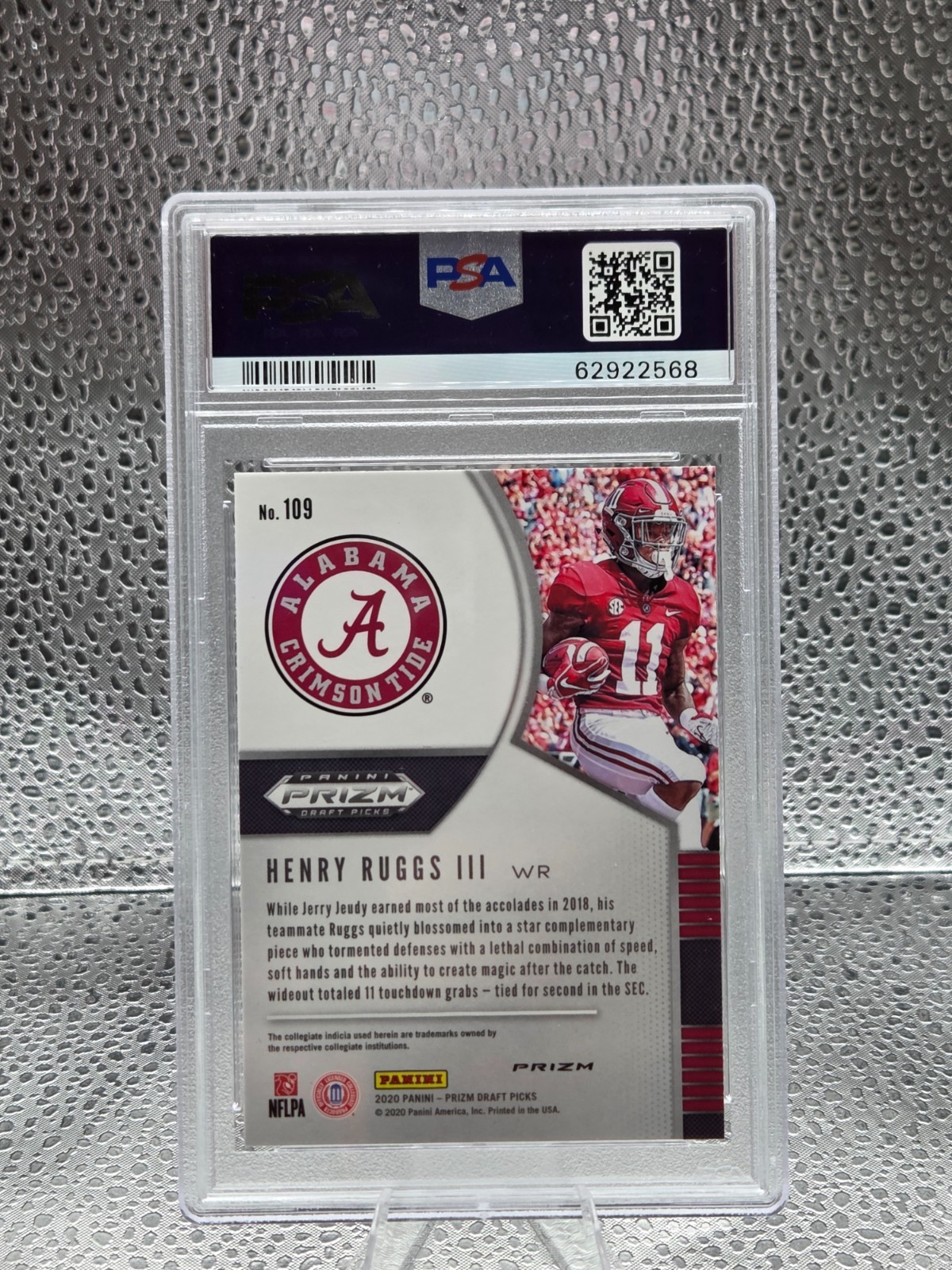 2020 Prizm SILVER REFRACTOR ~ HENRY RUGGS Rookie RC Card PSA 10 GEM MINT view 2