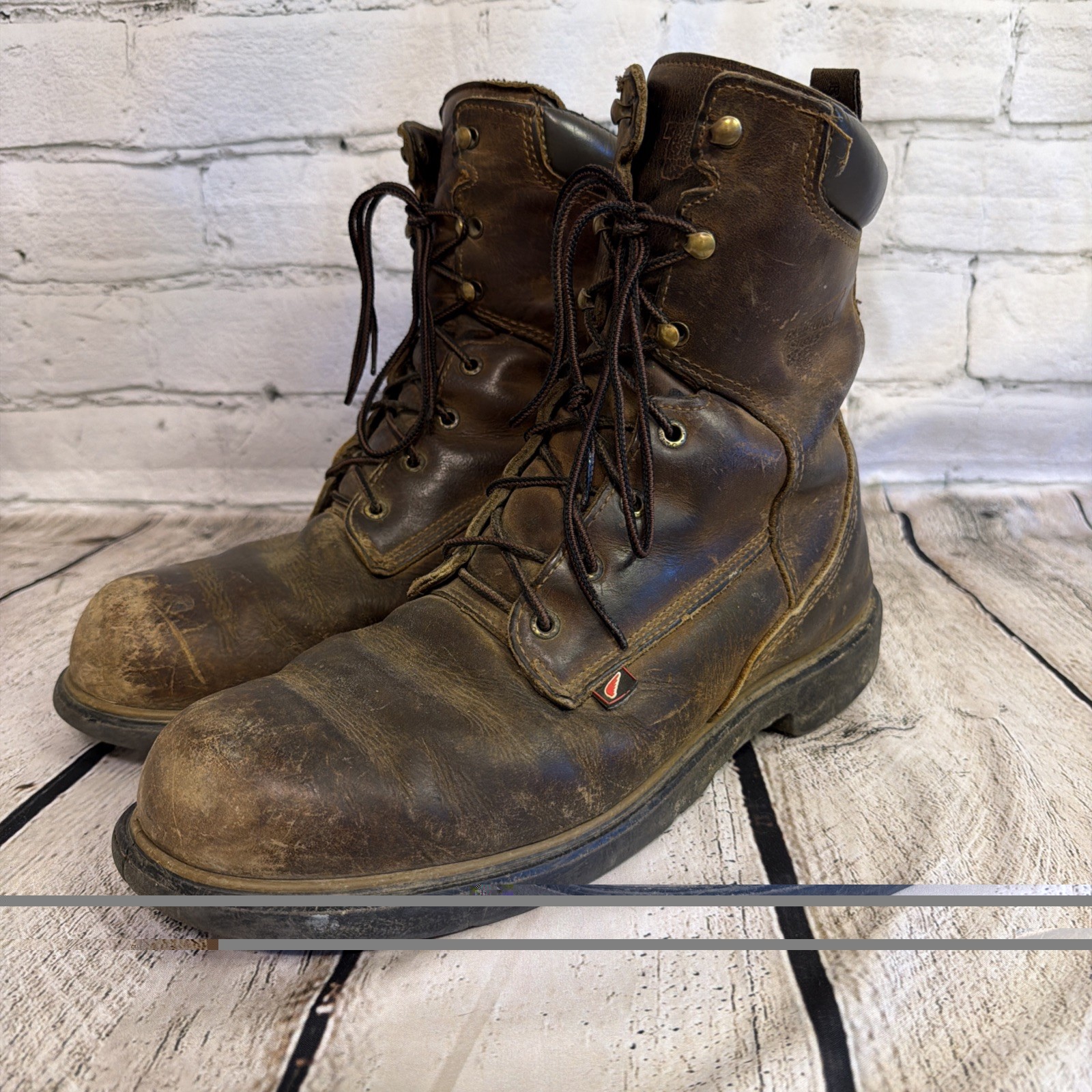 Red Wing Shoes Steel Toe Working Boots Men's Sz 10 EE 4200 Waterproof READ