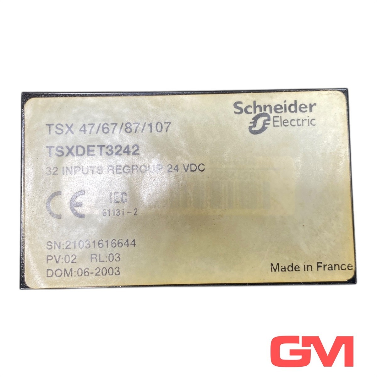 Schneider Digital Input Module TSXDET3242 PV:02 RL:03 Cover Missing